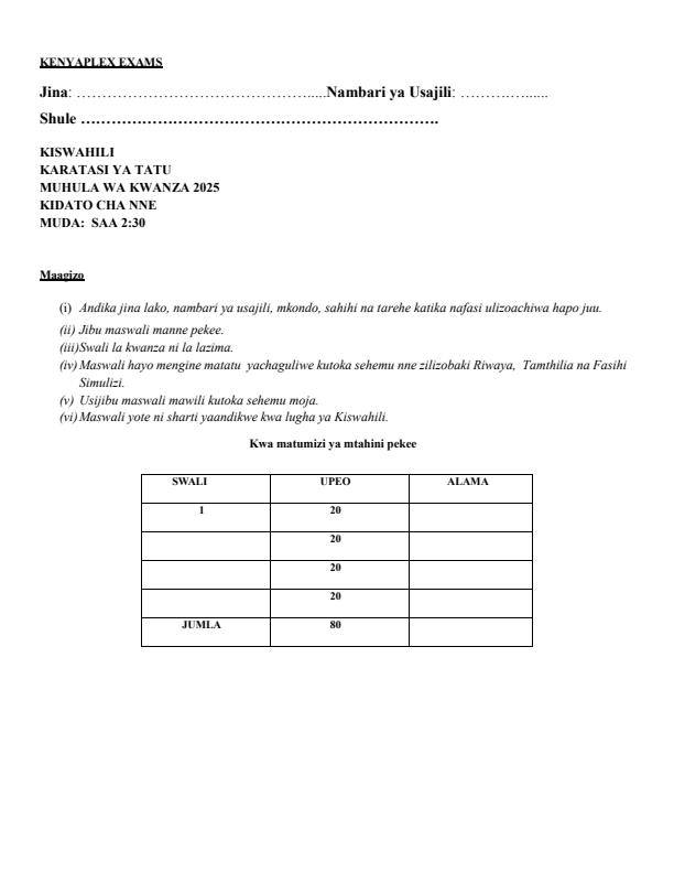 Preview page Form-4-Kiswahili-Paper-3-End-of-Term-1-Examination-2025_1516_0.jpg