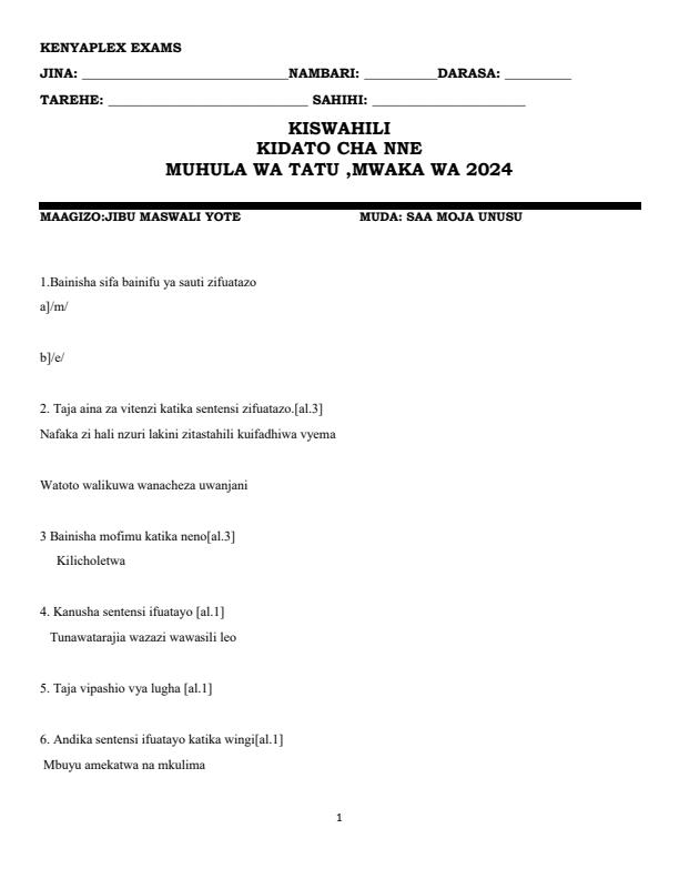 Preview page Form-4-Kiswahili-Term-3-Opener-Exam-2024_3027_0.jpg