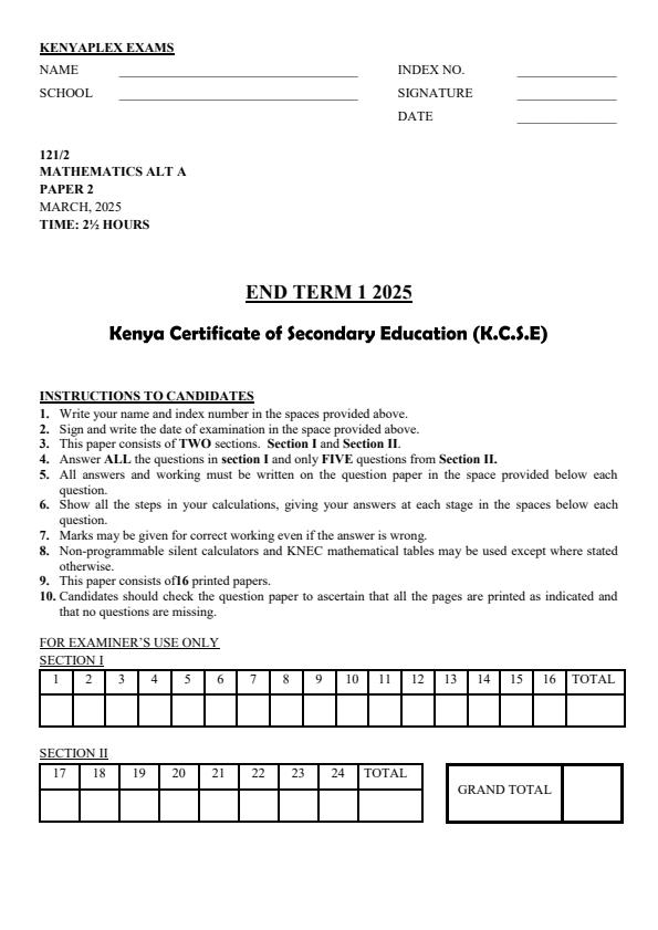 Preview page Form-4-Mathematics-Paper-2-End-of-Term-1-Examination-2025_3890_0.jpg