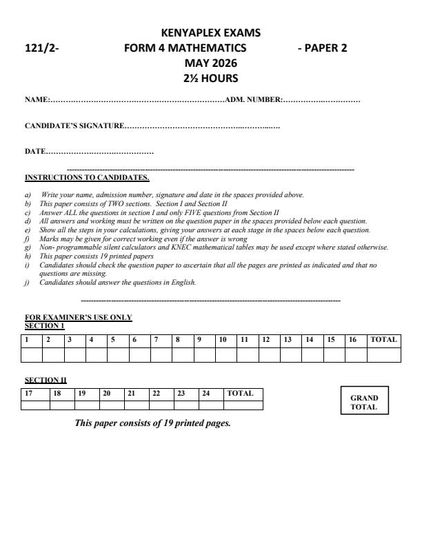 Preview page Form-4-Mathematics-Paper-2-Term-2-Opener-Exam-206_5760_0.jpg