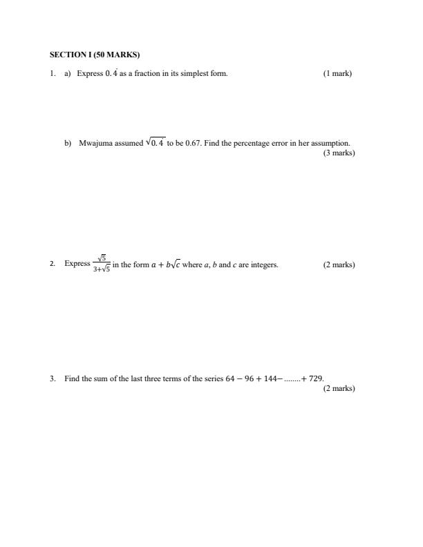 Preview page Form-4-Mathematics-Paper-2-Term-2-Opener-Exam-206_5760_1.jpg
