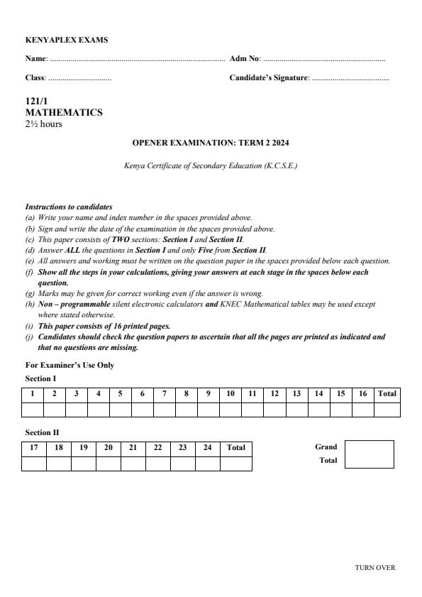 Preview page Form-4-Mathematics-Term-2-Opener-Exam-2024_2398_0.jpg