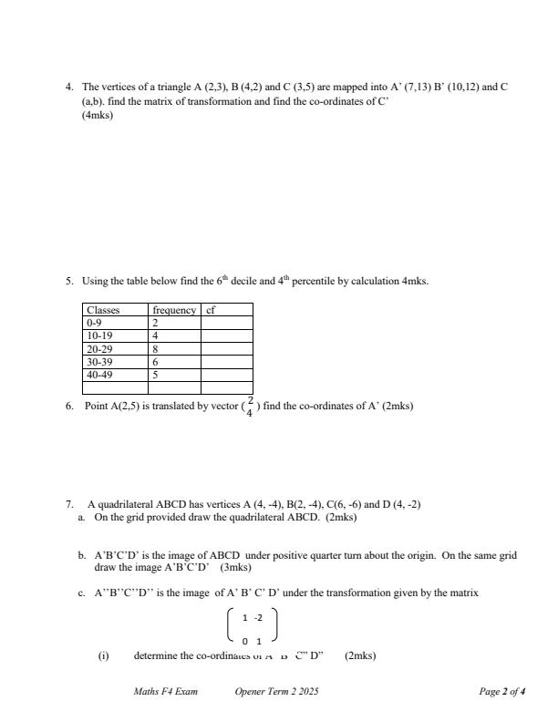 Preview page Form-4-Mathematics-Term-2-Opener-Exam-2025_3954_1.jpg