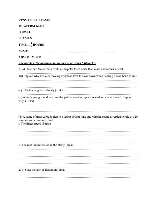 Preview page Form-4-Physics-Mid-Term-1-Examination-2020_552_0.jpg