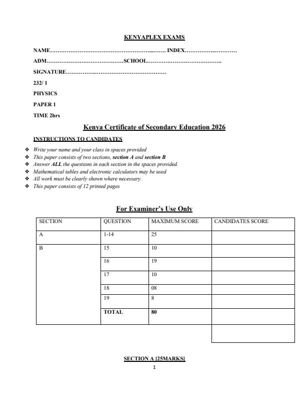 Preview page Form-4-Physics-Paper-1-End-Term-2-Exam-2026_6208_0.jpg