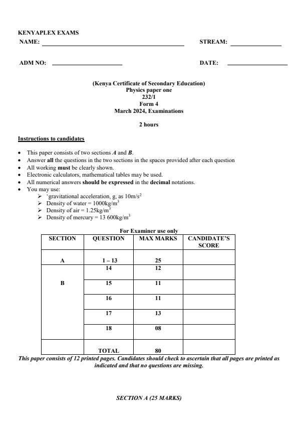 Preview page Form-4-Physics-Paper-1-End-of-Term-1-Examination-2024_2285_0.jpg