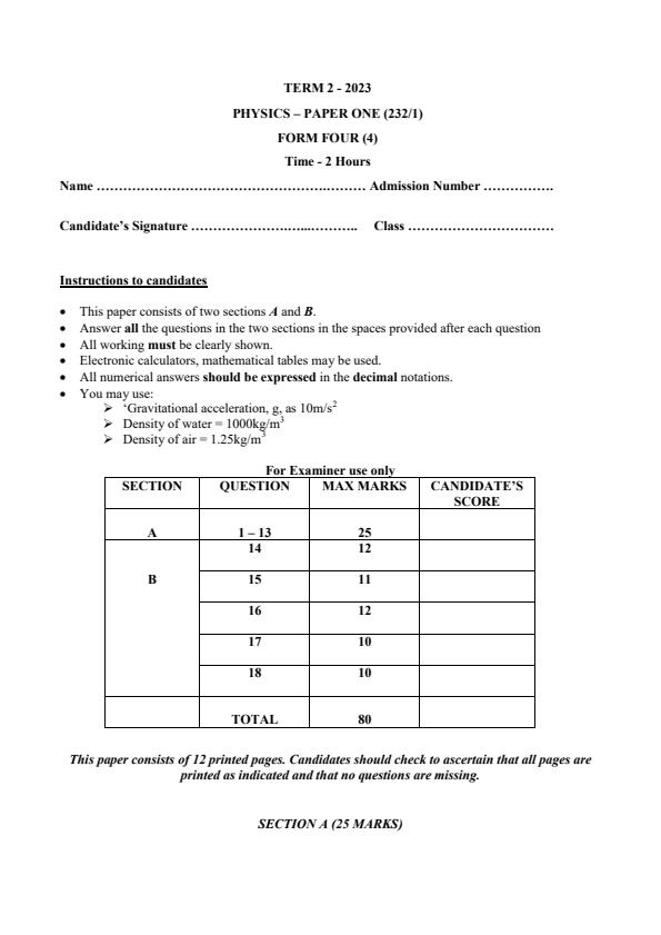 Preview page Form-4-Physics-Paper-1-End-of-Term-2-Examination-2023_1783_0.jpg