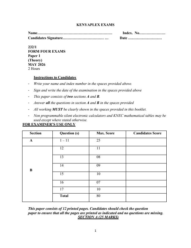 Preview page Form-4-Physics-Paper-1-Term-2-Opener-Exam-2026_5762_0.jpg