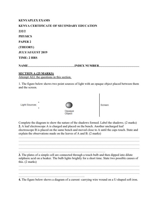 Preview page Form-4-Physics-Paper-2-Term-2-Mock-Exams-2019_208_0.jpg