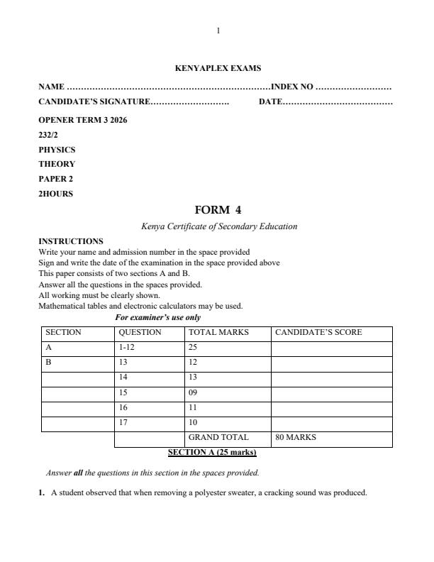 Preview page Form-4-Physics-Paper-2-Term-3-Opener-Exam-2026_6660_0.jpg