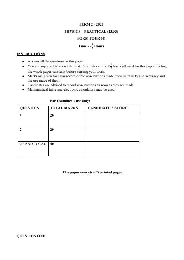 Preview page Form-4-Physics-Paper-3-End-of-Term-2-Examination-2023_1785_0.jpg