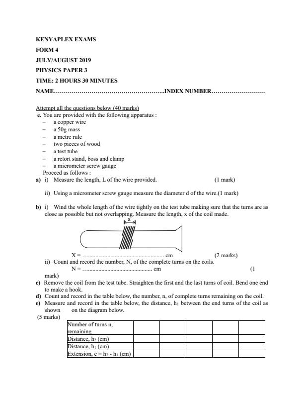 Preview page Form-4-Physics-Paper-3-Term-2-Mock-Exams-2019_209_0.jpg