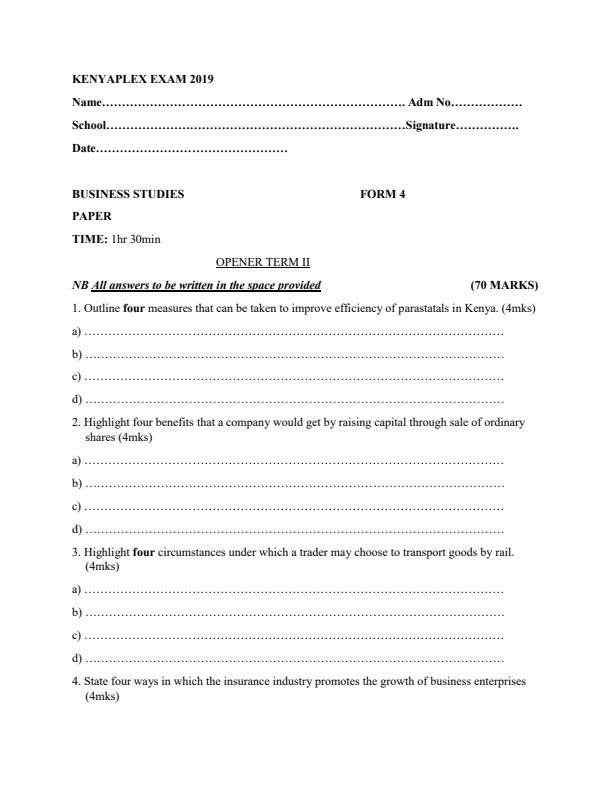 Preview page Form-4-Term-2-Business-Studies-Opener-Exam-2019_134_0.jpg