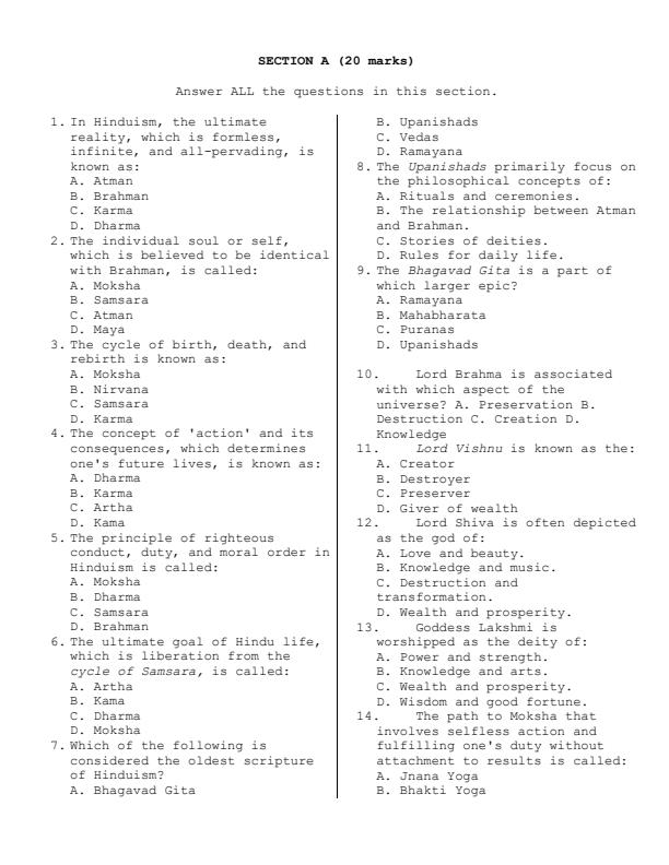 Preview page Gade-9-Hindu-Religious-Education-End-Term-3-Exam-2026_6890_1.jpg