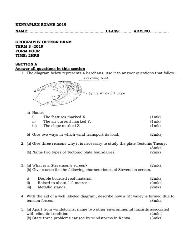 Preview page Geography-Form-4-Term-3-Opener-Examination_301_0.jpg