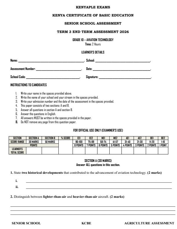 Preview page Gradde-10-Aviation-Technology-End-Term-3-Set-2-Exam-2026_7004_0.jpg