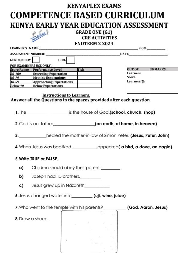 Preview page Grade-1-CRE-End-of-Term-2-Examination-2024_2845_0.jpg