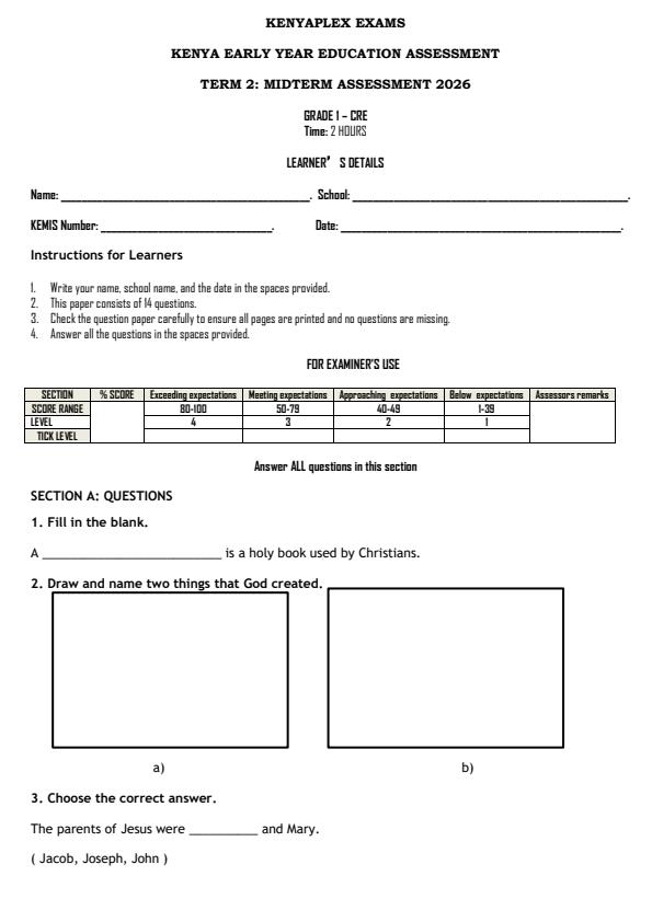 Preview page Grade-1-CRE-Mid-Term-2-Exam-2026_5787_0.jpg