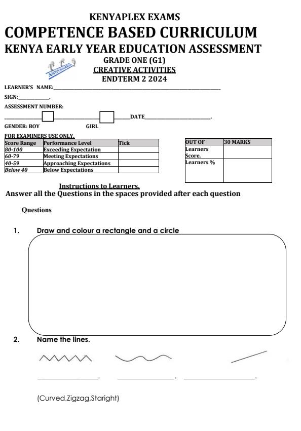 Preview page Grade-1-Creative-Activities-End-of-Term-2-Examination-2024_2846_0.jpg