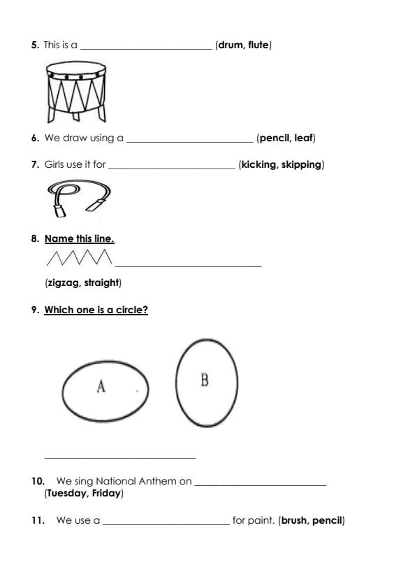 Preview page Grade-1-Creative-Arts-End-of-May-Assessment-Test-2024_2557_1.jpg