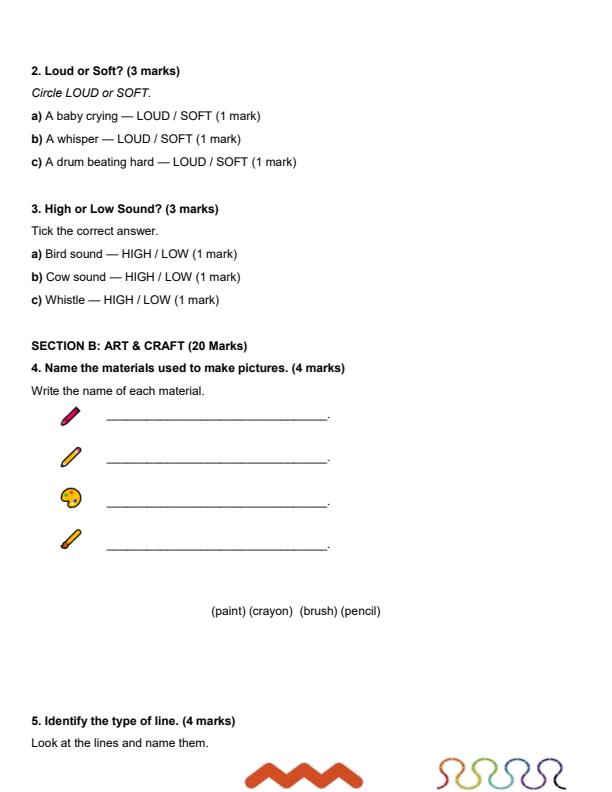 Preview page Grade-1-Creative-Arts-Mid-Term-1-Exam-2026_5219_1.jpg