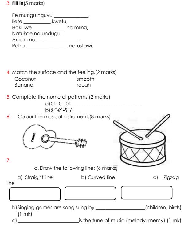 Preview page Grade-1-Creative-Arts-Term-2-Opener-Exam-2024_2450_1.jpg
