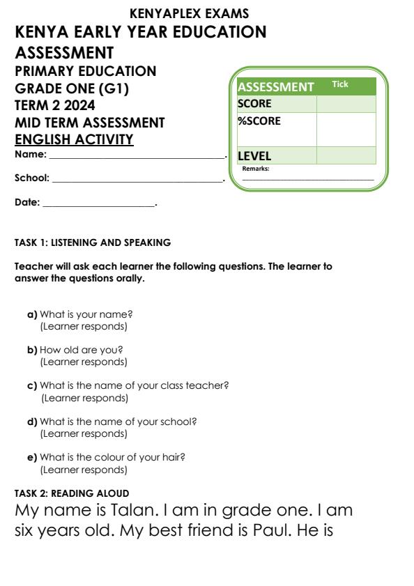 Preview page Grade-1-English-Activities-Mid-Term-2-Exam-2024_2628_0.jpg