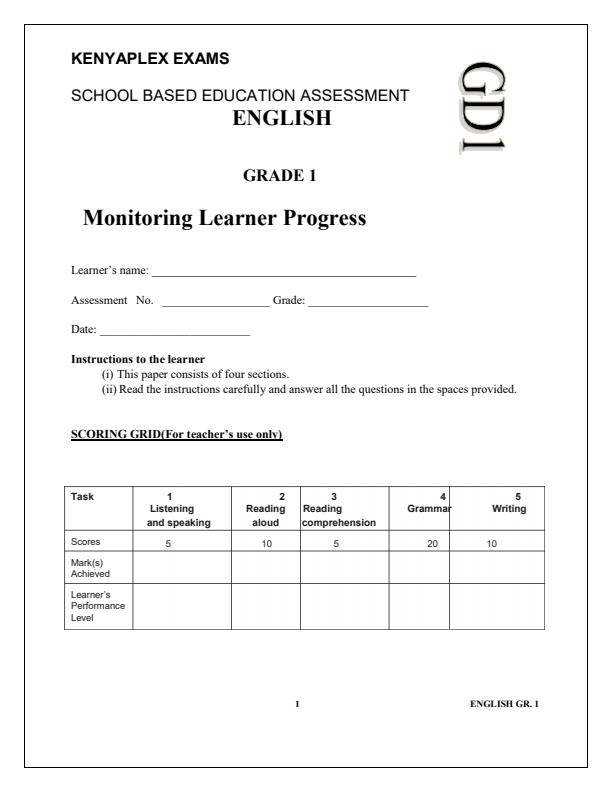 Preview page Grade-1-English-Activities-Term-2-Opener-Exam-2025_3980_0.jpg