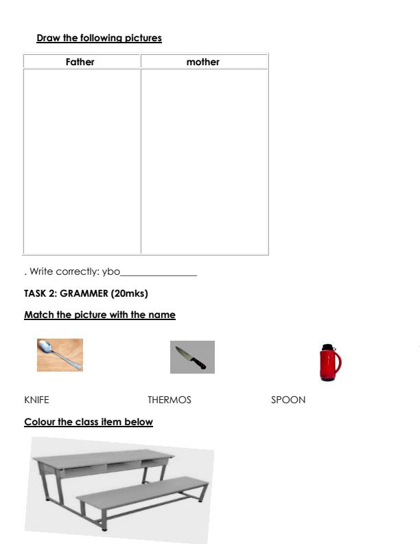 Preview page Grade-1-English-Term-2-Opener-Exam-2024_2418_1.jpg