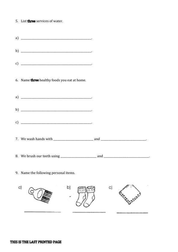 Preview page Grade-1-Environmental-Activities-End-Term-1-Exam-2026_5287_1.jpg