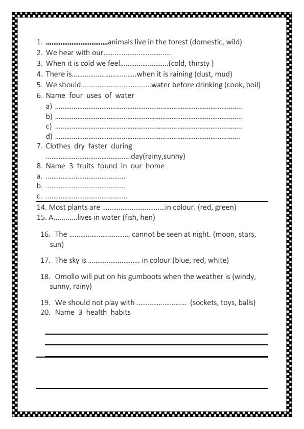 Preview page Grade-1-Environmental-Activities-End-of-Term-1-Exam-2024_2166_1.jpg