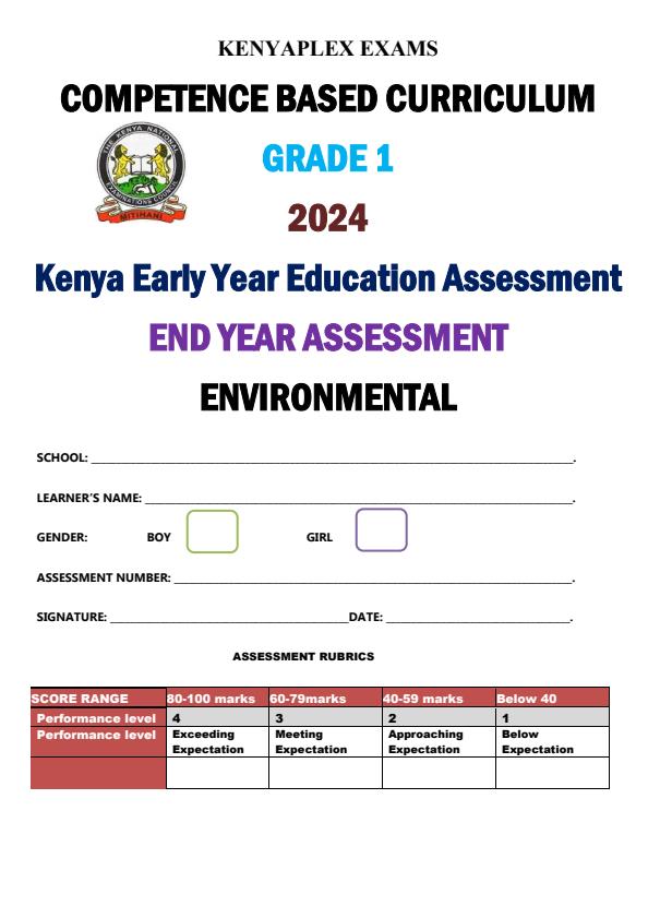 Preview page Grade-1-Environmental-Activities-End-of-Term-3-Examination-2024_3345_0.jpg