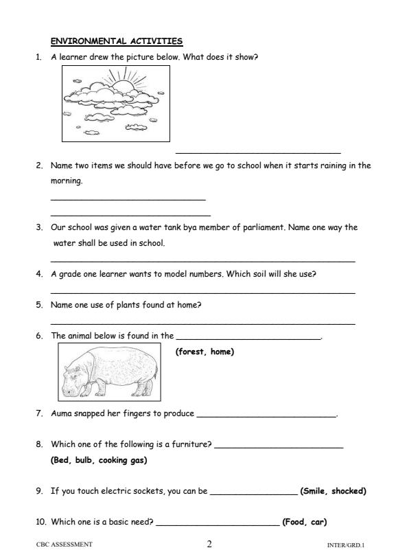 Preview page Grade-1-Environmental-Activities-Term-3-Opener-Exam-2025_4477_1.jpg