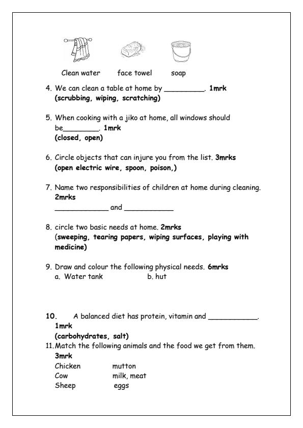 Preview page Grade-1-Environmental-and-Religious-Activities-Mid-Term-1-Exam-2025_3632_1.jpg