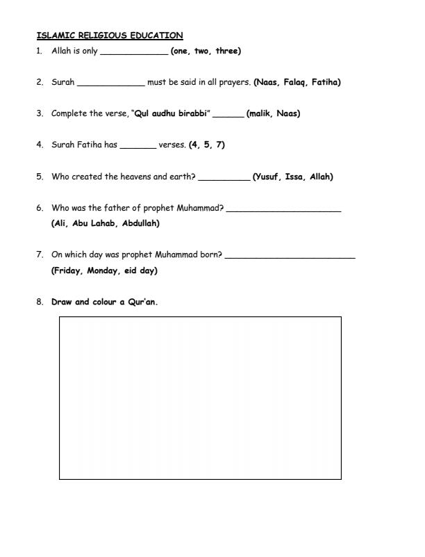 Preview page Grade-1-IRE-Activities-Term-3-Opener-Exam-2025_4479_1.jpg