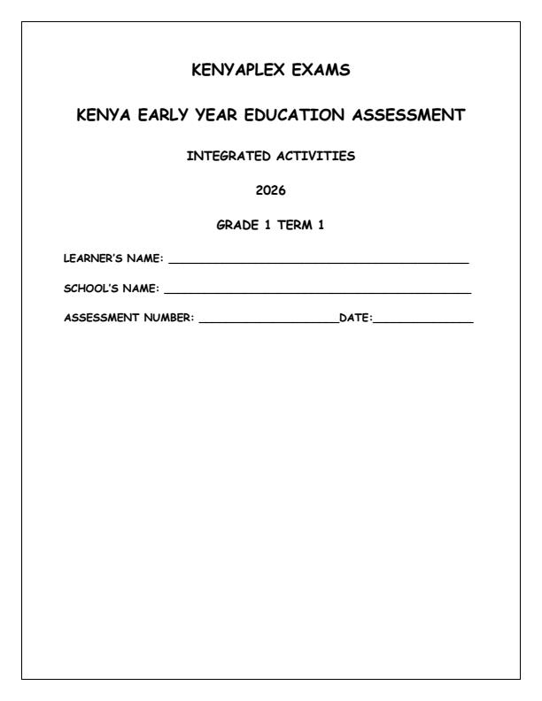 Preview page Grade-1-Integrated-Activities-Term-1-Opener-Exam-2026_4934_0.jpg