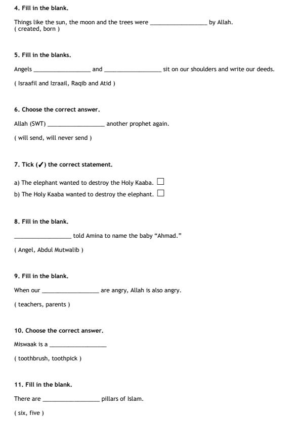 Preview page Grade-1-Islamic-Religious-Education-Mid-Term-2-Exam-2026_5793_1.jpg