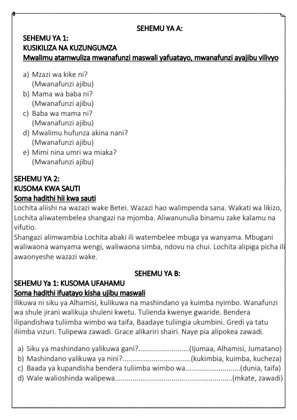 Preview page Grade-1-Kiswahili-End-of-Term-1-Exam-2024_2182_1.jpg
