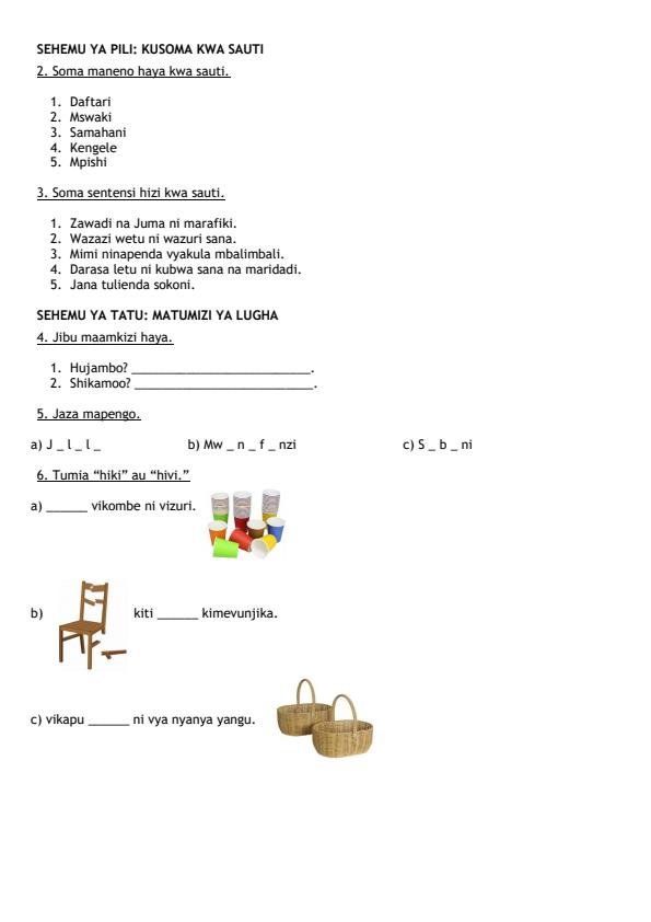 Preview page Grade-1-Kiswahili-Mid-Term-2-Exam-2026_5794_1.jpg