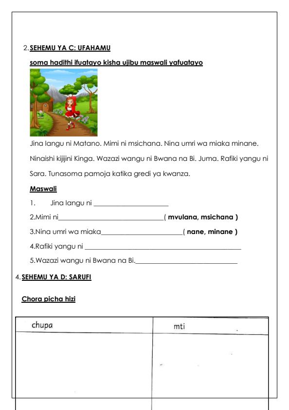 Preview page Grade-1-Kiswahili-Term-3-Opener-Exam-2024_2962_1.jpg
