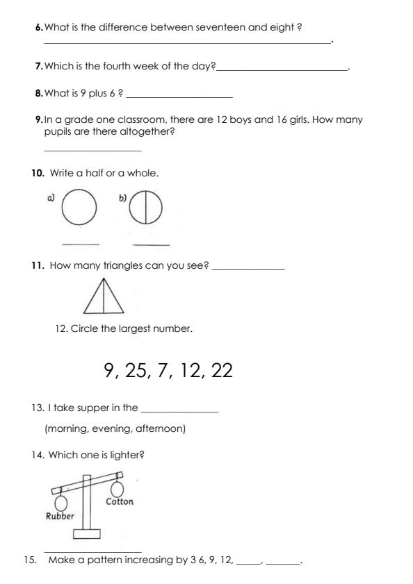 Preview page Grade-1-Mathematics-Activities-End-of-Term-2-Examination-2024_2851_2.jpg
