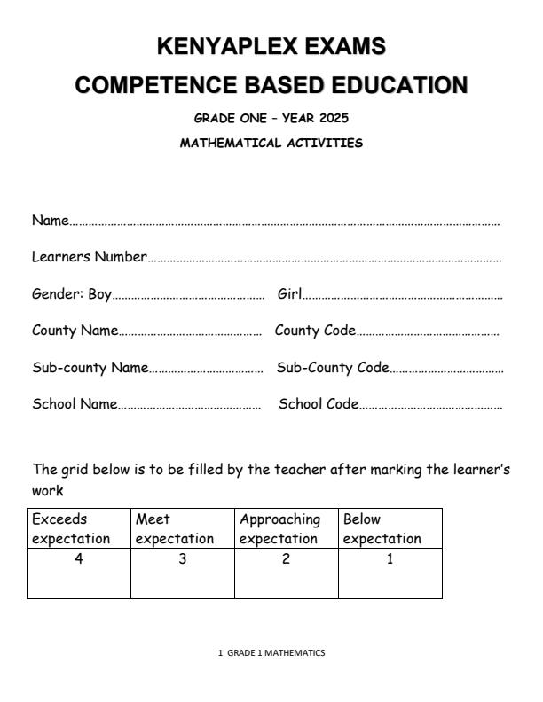 Preview page Grade-1-Mathematics-Activities-Mid-Term-2-Exam-2025_4132_0.jpg