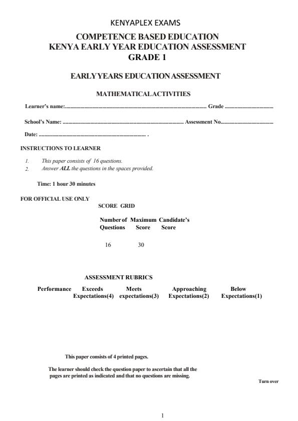 Preview page Grade-1-Mathematics-Activities-Mid-Term-3-Exam-2025_4645_0.jpg