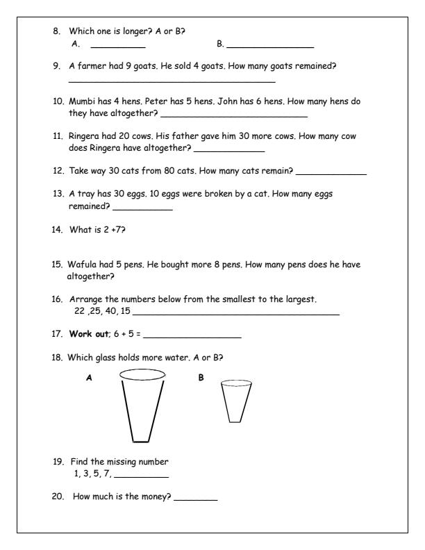 Preview page Grade-1-Mathematics-Activities-Term-2-Opener-Exam-2025_3984_1.jpg