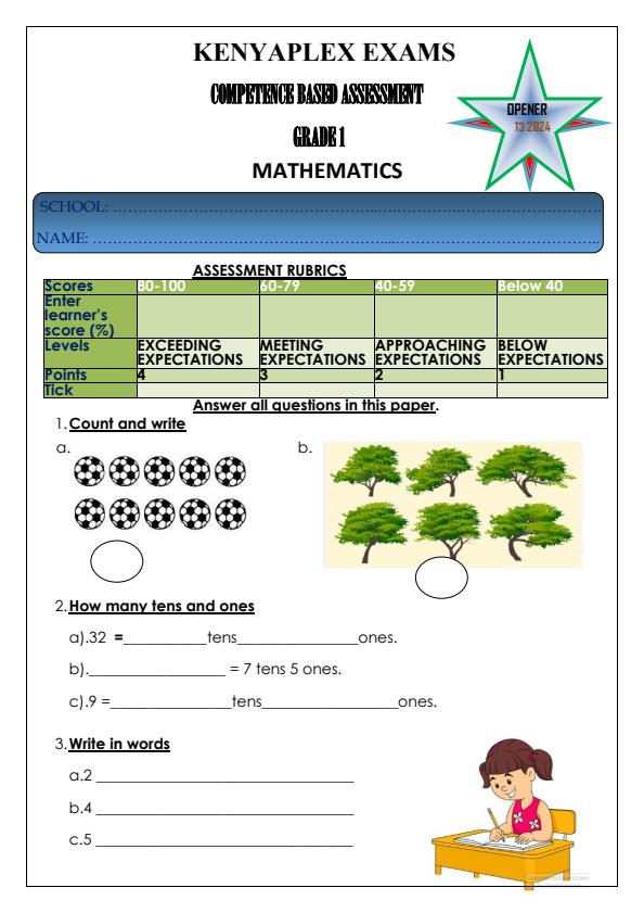Preview page Grade-1-Mathematics-Activities-Term-3-Opener-Exam-2024_2963_0.jpg