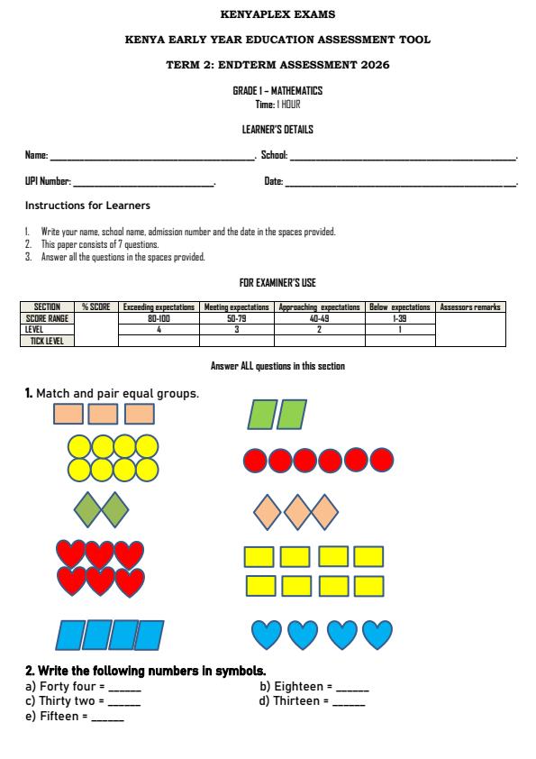 Preview page Grade-1-Mathematics-End-Term-2-Exam-2026_6016_0.jpg