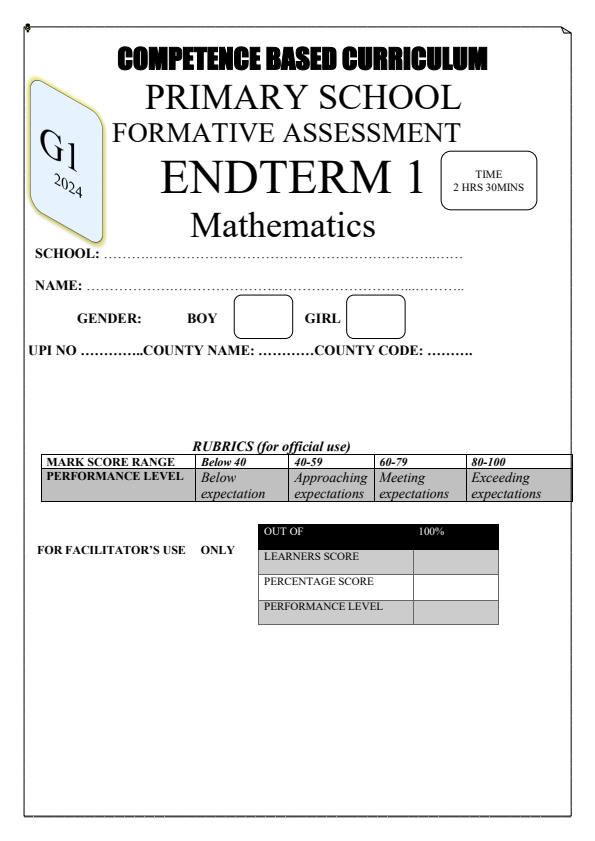 Preview page Grade-1-Mathematics-End-of-Term-1-Exam-2024_2169_0.jpg