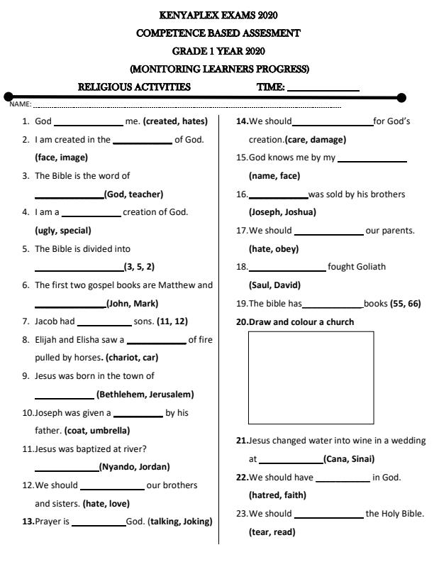 Preview page Grade-1-Religious-Activities-Term-1-Opener-Examination-2020_502_0.jpg