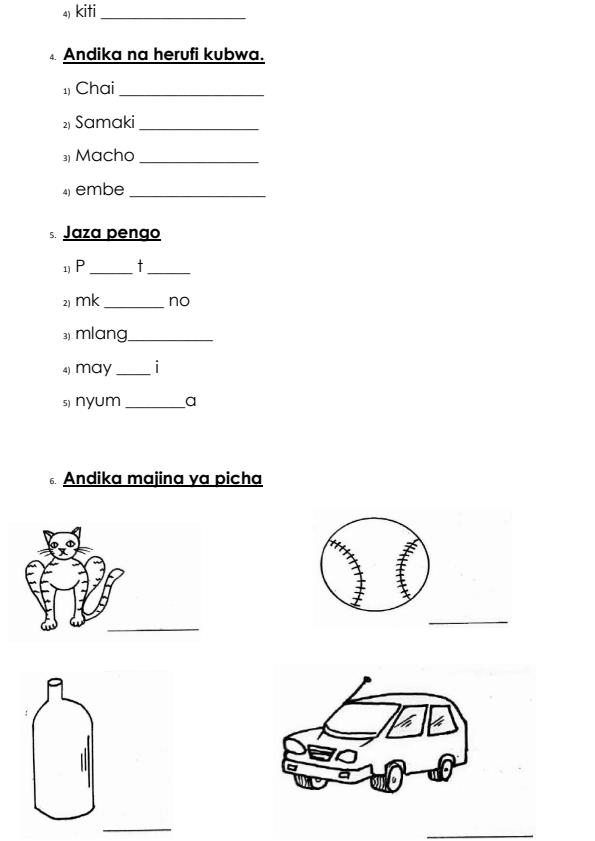 Preview page Grade-1-Shughuli-za-Kiswahili-End-Term-3-Set-2-Exam-2026_7134_1.jpg