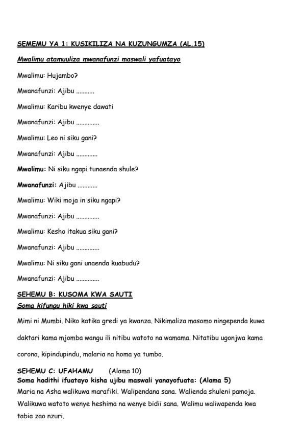 Preview page Grade-1-Shughuli-za-Kiswahili-End-of-Term-3-Examination-2024_3347_1.jpg